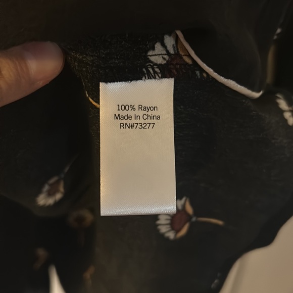 Black K/Lab Button-Up Sleep Dress - Picture 8 of 9